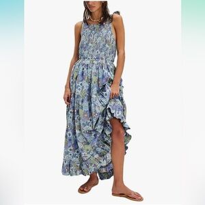 NWT Floral Maxi Backless A-Line Sundress